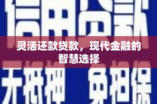 太保灵活还款贷款，现代金融的智慧选择