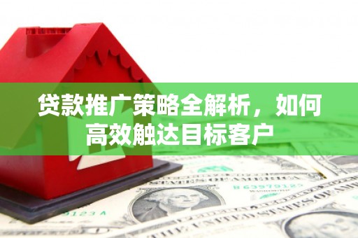 浠水贷款推广策略全解析，如何高效触达目标客户