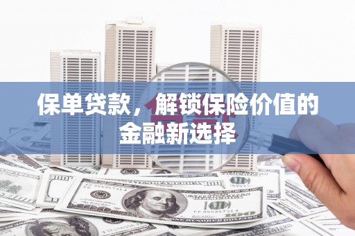 珲春保单贷款，解锁保险价值的金融新选择