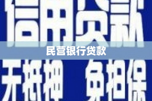 横县民营银行贷款