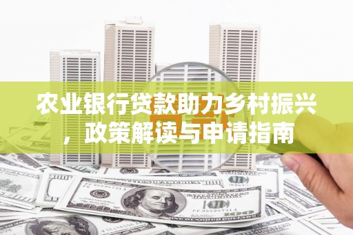 龙城农业银行贷款助力乡村振兴，政策解读与申请指南