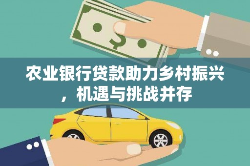 夏邑农业银行贷款助力乡村振兴，机遇与挑战并存