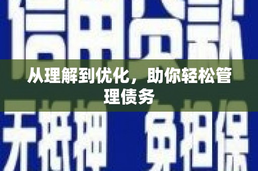 松溪从理解到优化，助你轻松管理债务